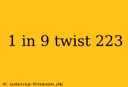 1 in 9 twist 223