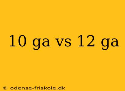 10 ga vs 12 ga