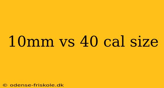 10mm vs 40 cal size