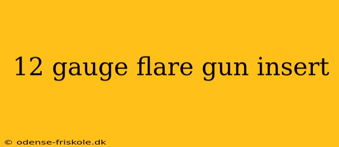 12 gauge flare gun insert