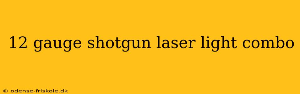 12 gauge shotgun laser light combo