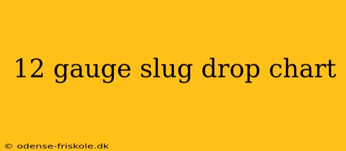 12 gauge slug drop chart