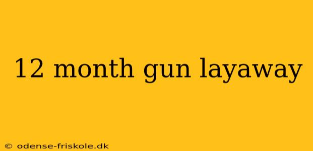 12 month gun layaway