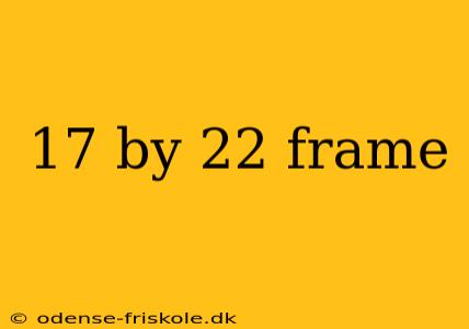 17 by 22 frame