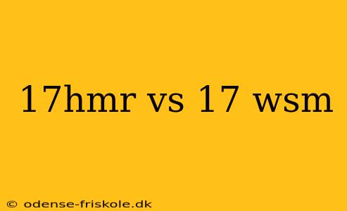 17hmr vs 17 wsm