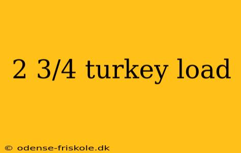 2 3/4 turkey load