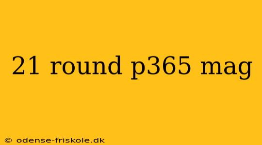 21 round p365 mag