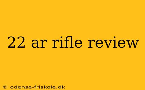 22 ar rifle review