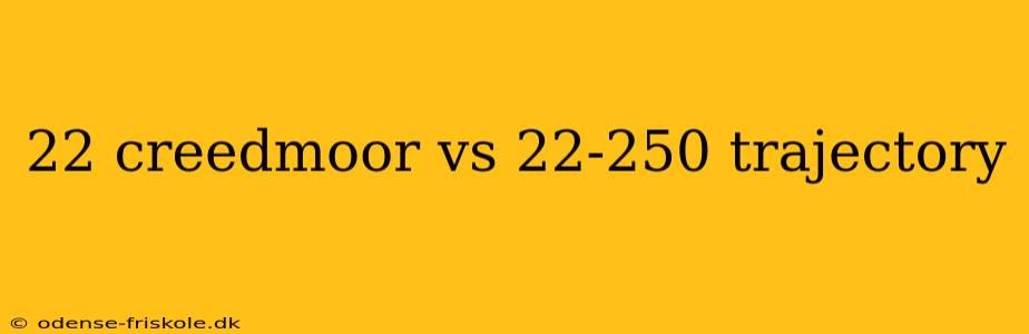 22 creedmoor vs 22-250 trajectory