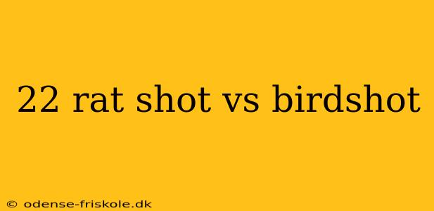 22 rat shot vs birdshot