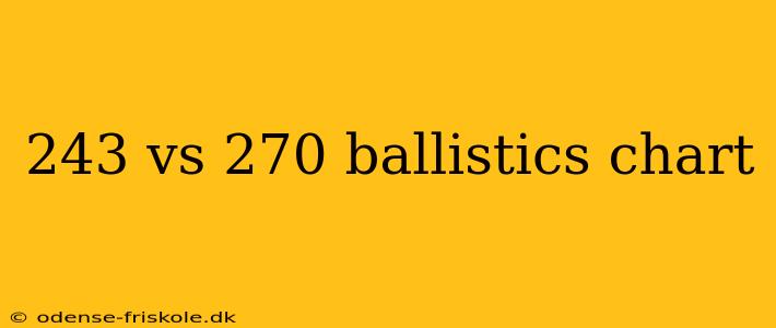 243 vs 270 ballistics chart