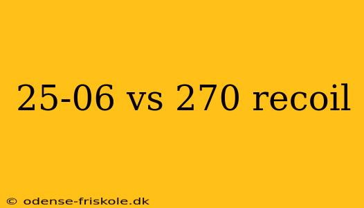 25-06 vs 270 recoil