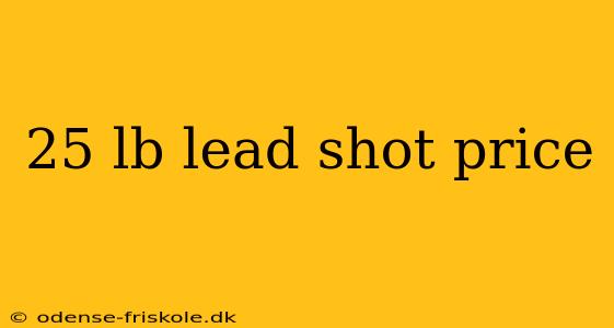 25 lb lead shot price