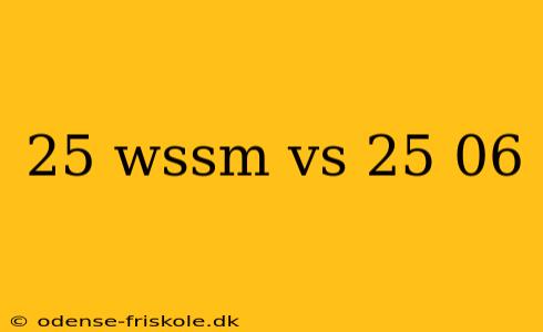 25 wssm vs 25 06