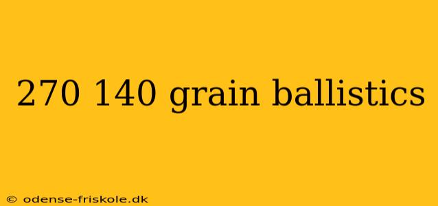 270 140 grain ballistics