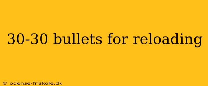 30-30 bullets for reloading