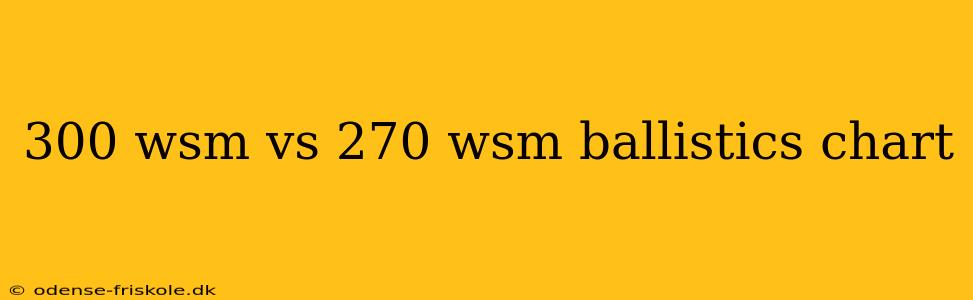 300 wsm vs 270 wsm ballistics chart