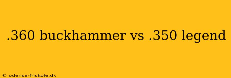 .360 buckhammer vs .350 legend