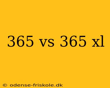 365 vs 365 xl