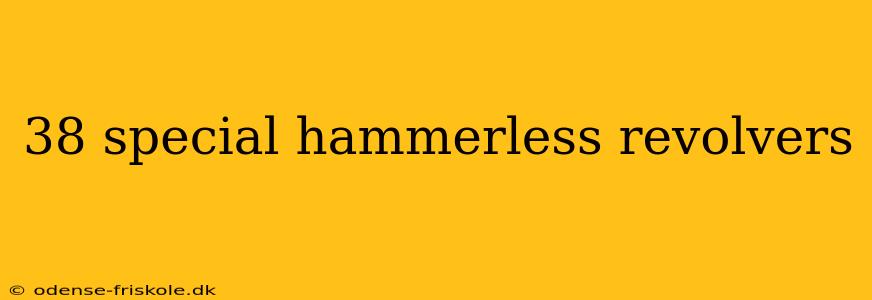 38 special hammerless revolvers