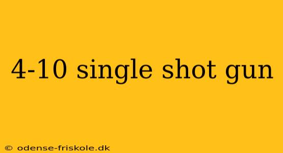 4-10 single shot gun