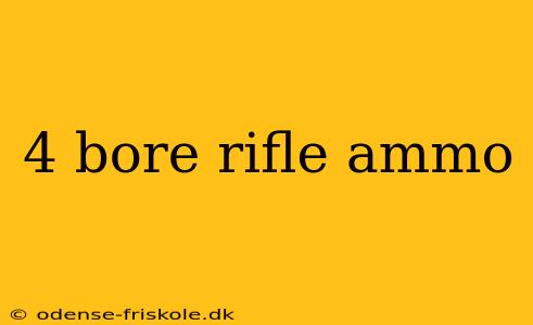 4 bore rifle ammo