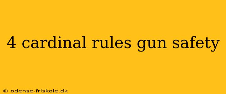 4 cardinal rules gun safety