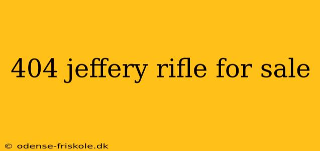 404 jeffery rifle for sale