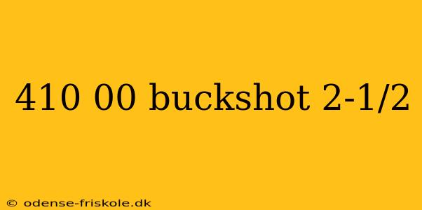 410 00 buckshot 2-1/2