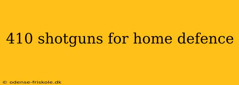 410 shotguns for home defence