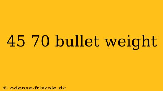 45 70 bullet weight