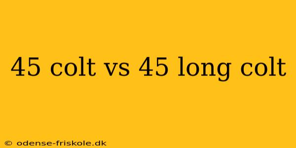 45 colt vs 45 long colt