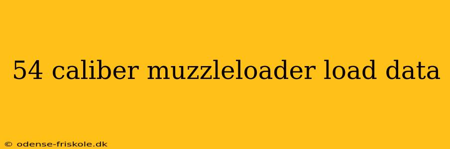 54 caliber muzzleloader load data