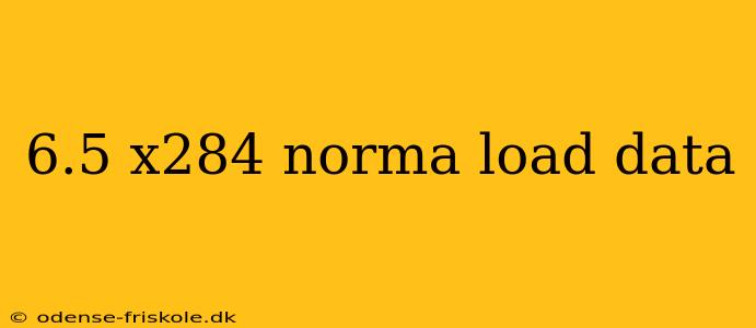 6.5 x284 norma load data