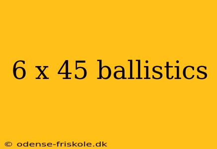 6 x 45 ballistics