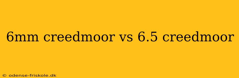 6mm creedmoor vs 6.5 creedmoor