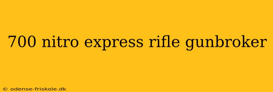 700 nitro express rifle gunbroker