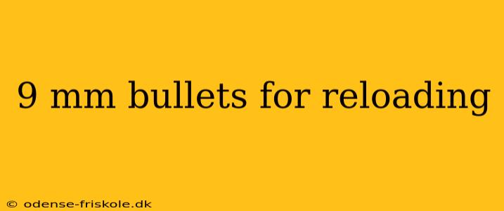 9 mm bullets for reloading