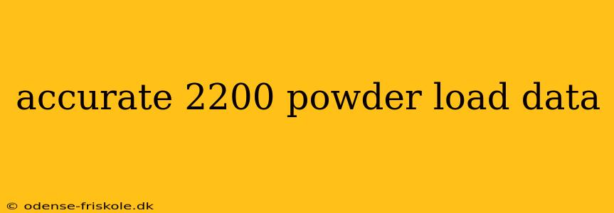 accurate 2200 powder load data