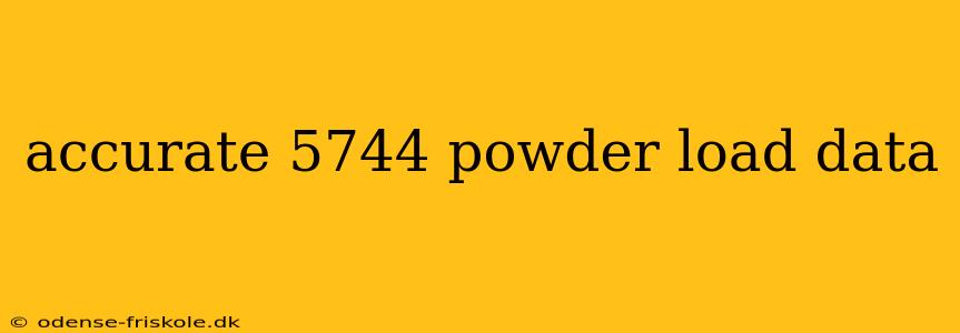 accurate 5744 powder load data