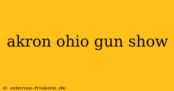 akron ohio gun show