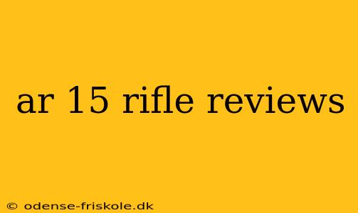 ar 15 rifle reviews