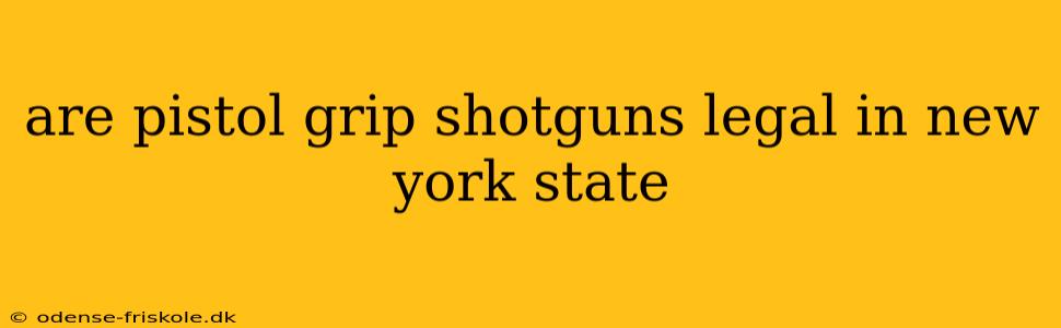 are pistol grip shotguns legal in new york state