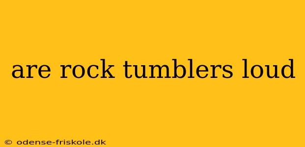 are rock tumblers loud