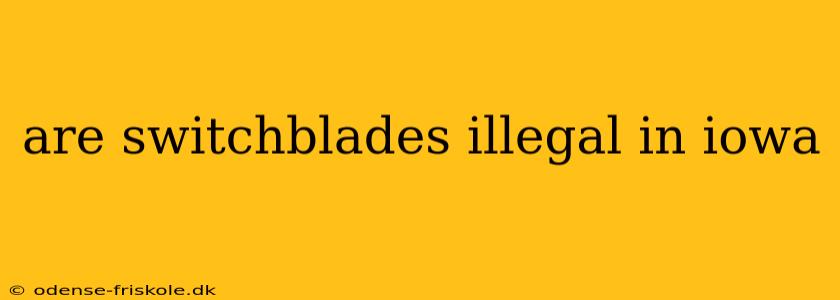 are switchblades illegal in iowa