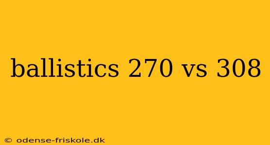 ballistics 270 vs 308