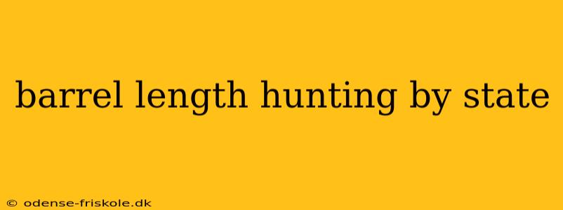 barrel length hunting by state