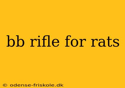 bb rifle for rats