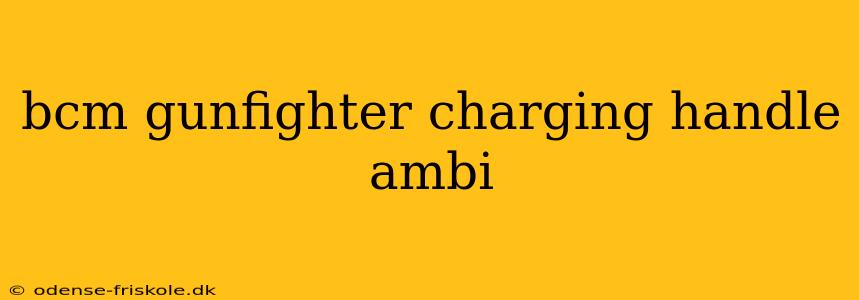 bcm gunfighter charging handle ambi