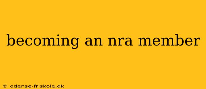 becoming an nra member